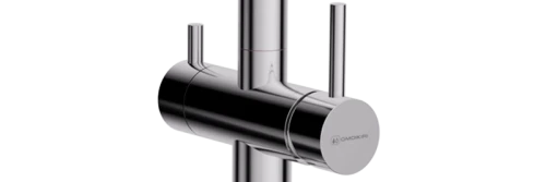Смеситель с фильтром OMOIKIRI Хром + черный Akeno-C-BL