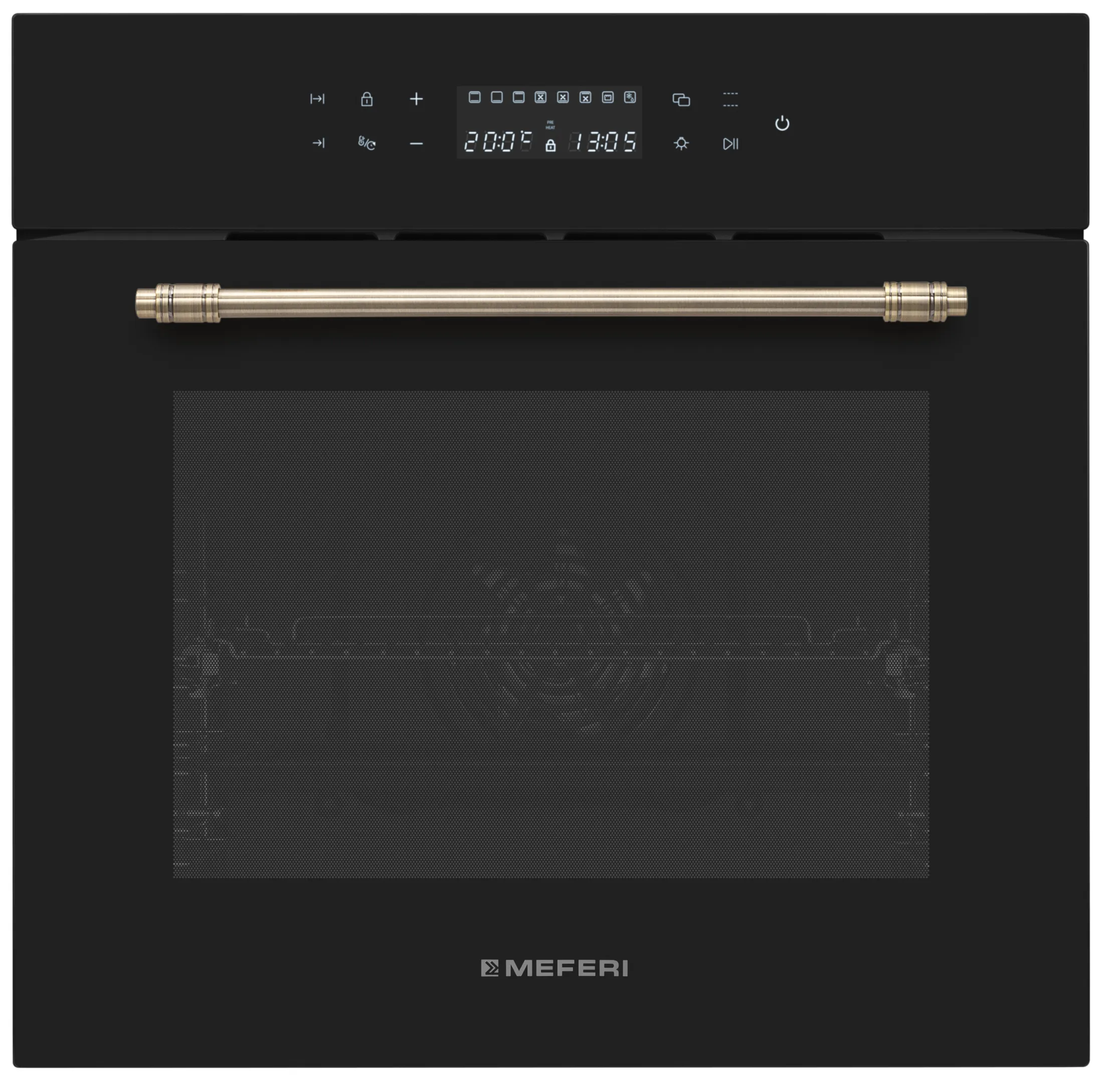 Духовой шкаф MEFERI Черный матовый MEO6010BK MATT RETRO