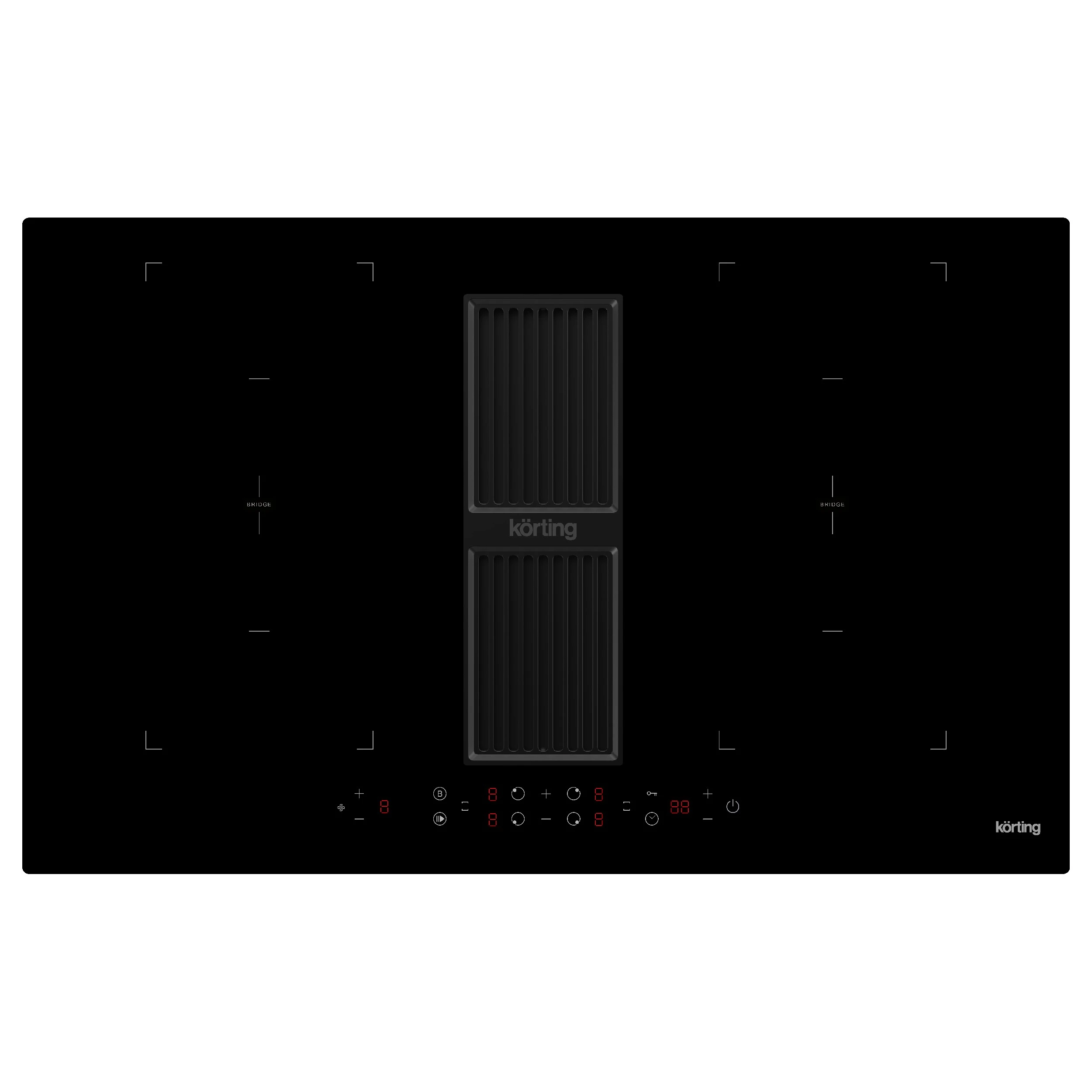 Варочная панель с вытяжкой KORTING Черный HIBH 84980 NB