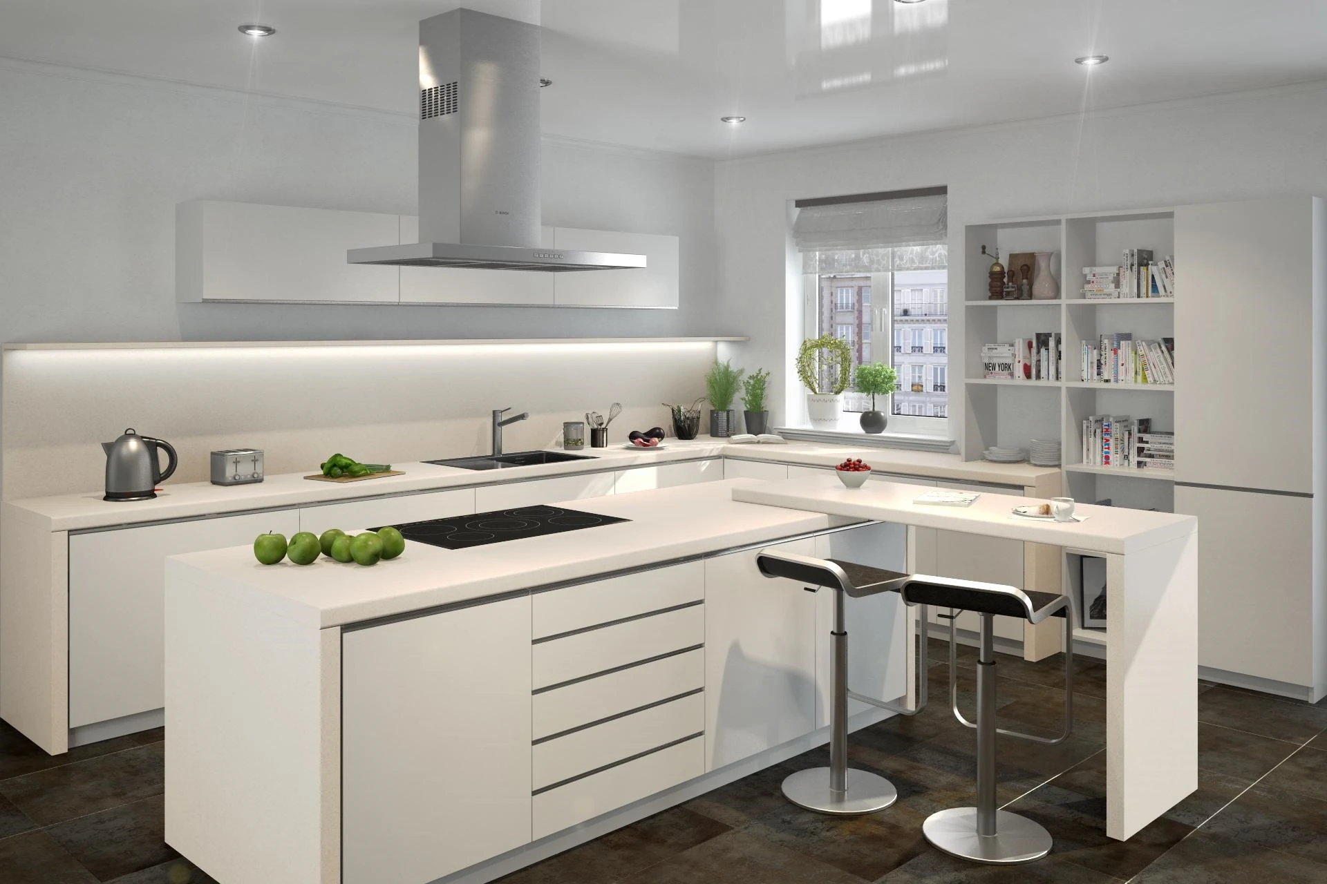 Столешница влагостойкая 38 мм КЕДР Берилл бежевый/Семолина бежевая 1500х1200х38*2U 2236/S