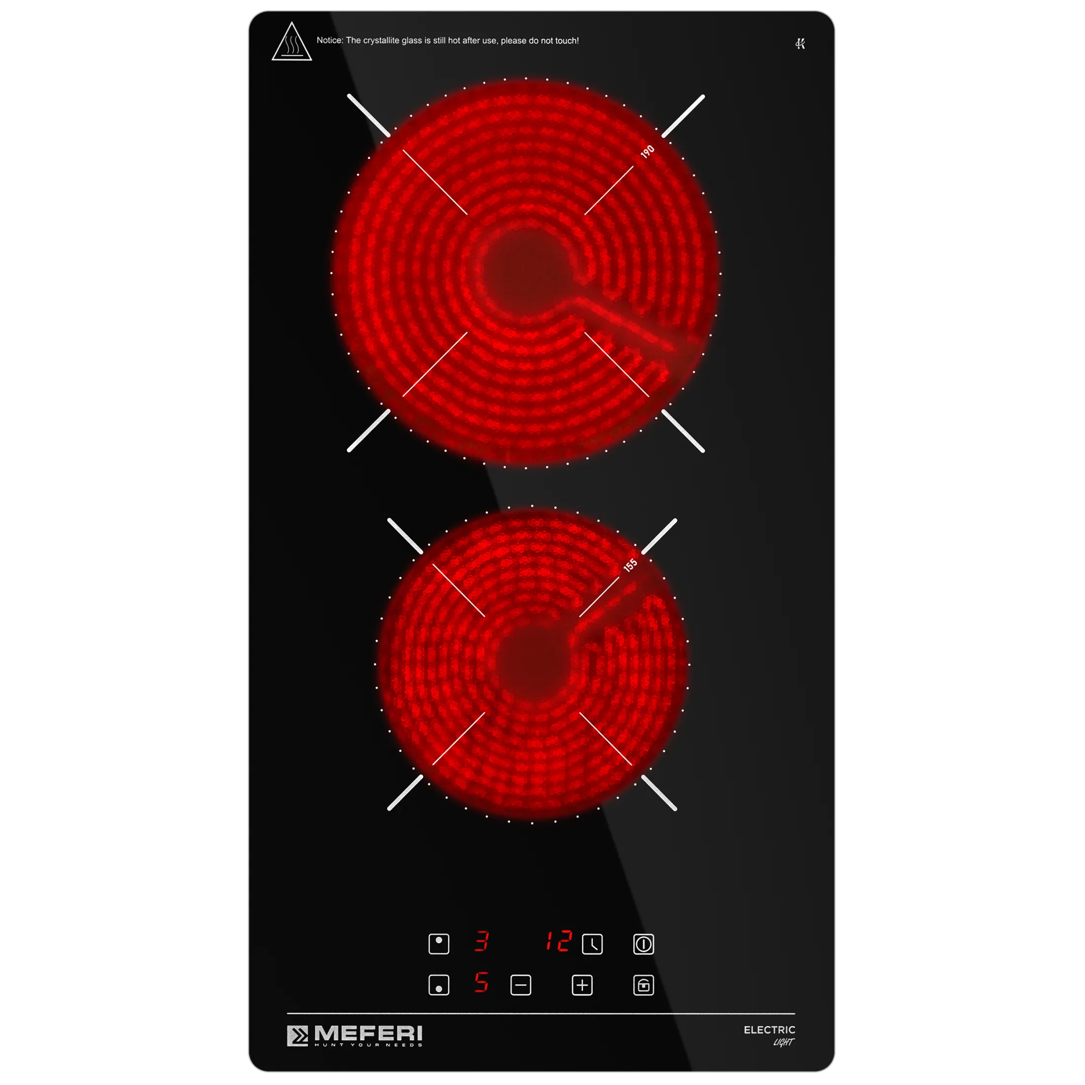 Варочная панель MEFERI Черный MEH302BK LIGHT