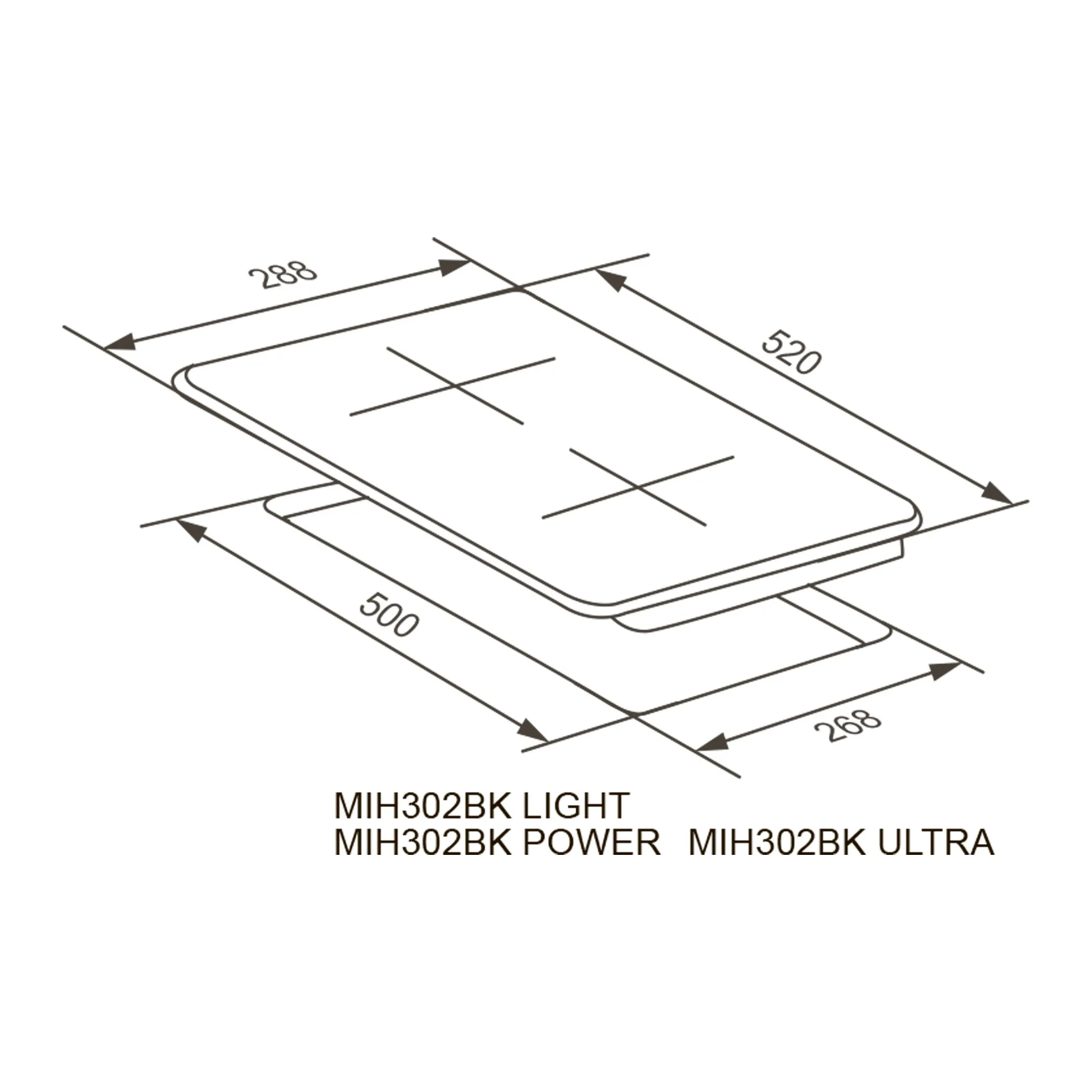 Варочная панель MEFERI Черный MIH302BK ULTRA