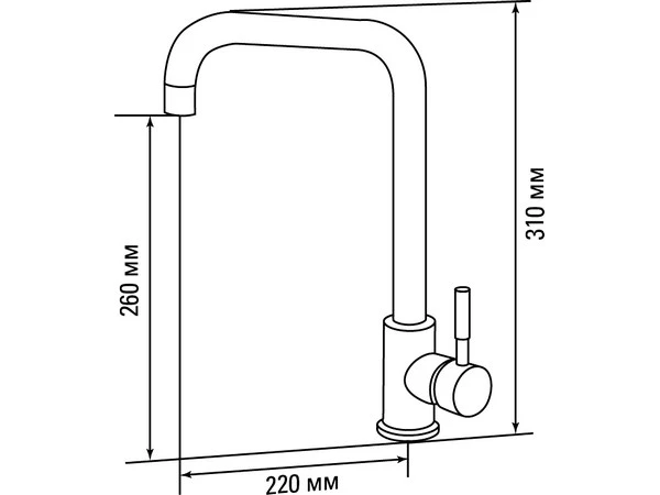 Смеситель Gerdamix Белый SKS6