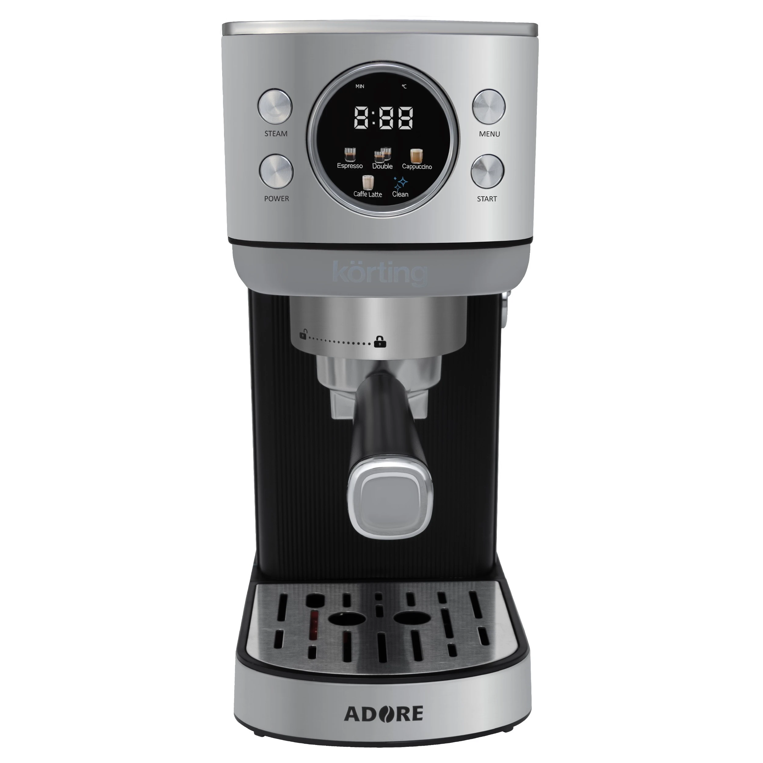 Кофеварка эспрессо KORTING Нержавеющая сталь KCM 1006 T Adore