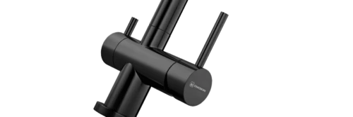 Комплект смеситель Nagano + Pure drop Lite OMOIKIRI Вороненая сталь