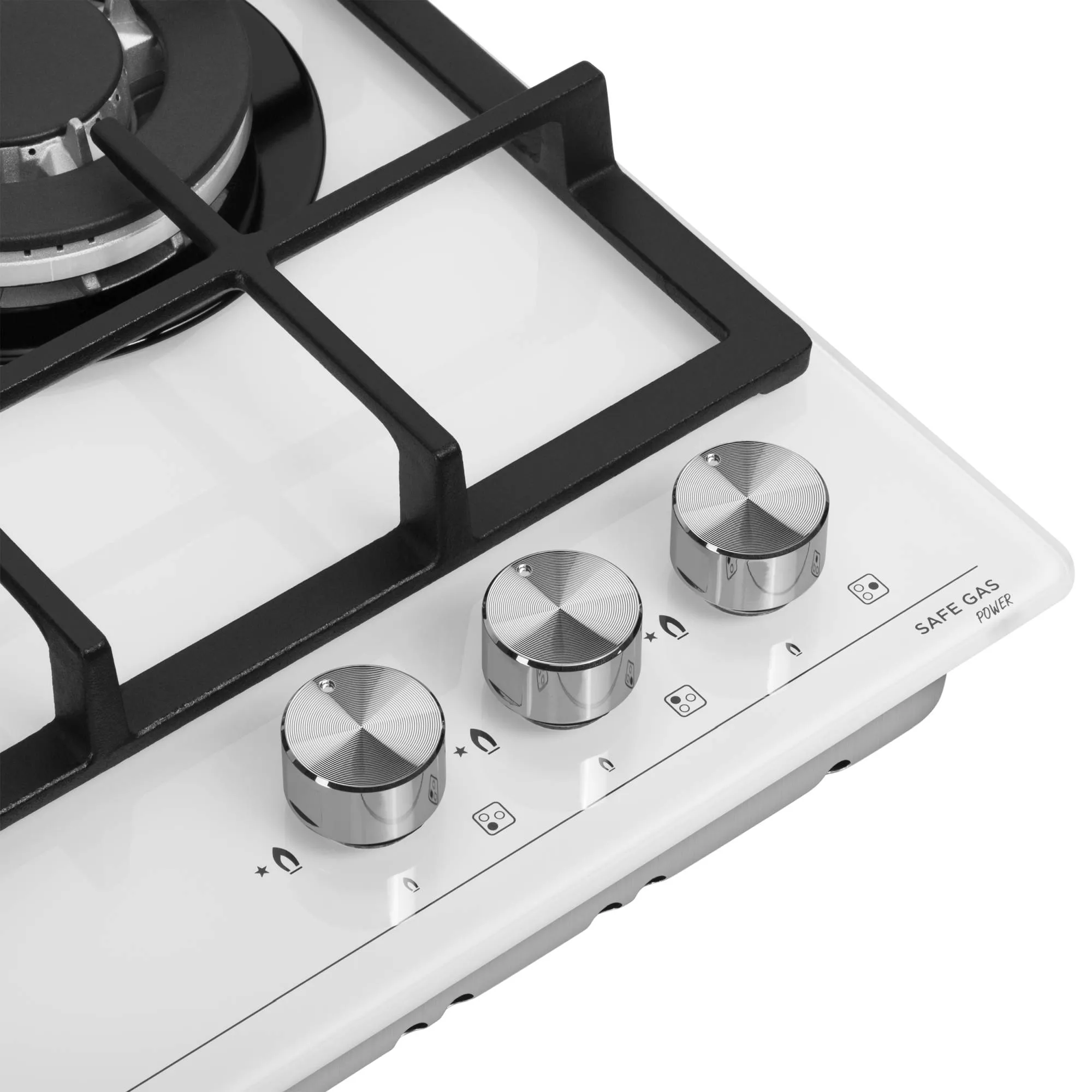 Варочная панель MEFERI Белый MGH453WH GLASS POWER