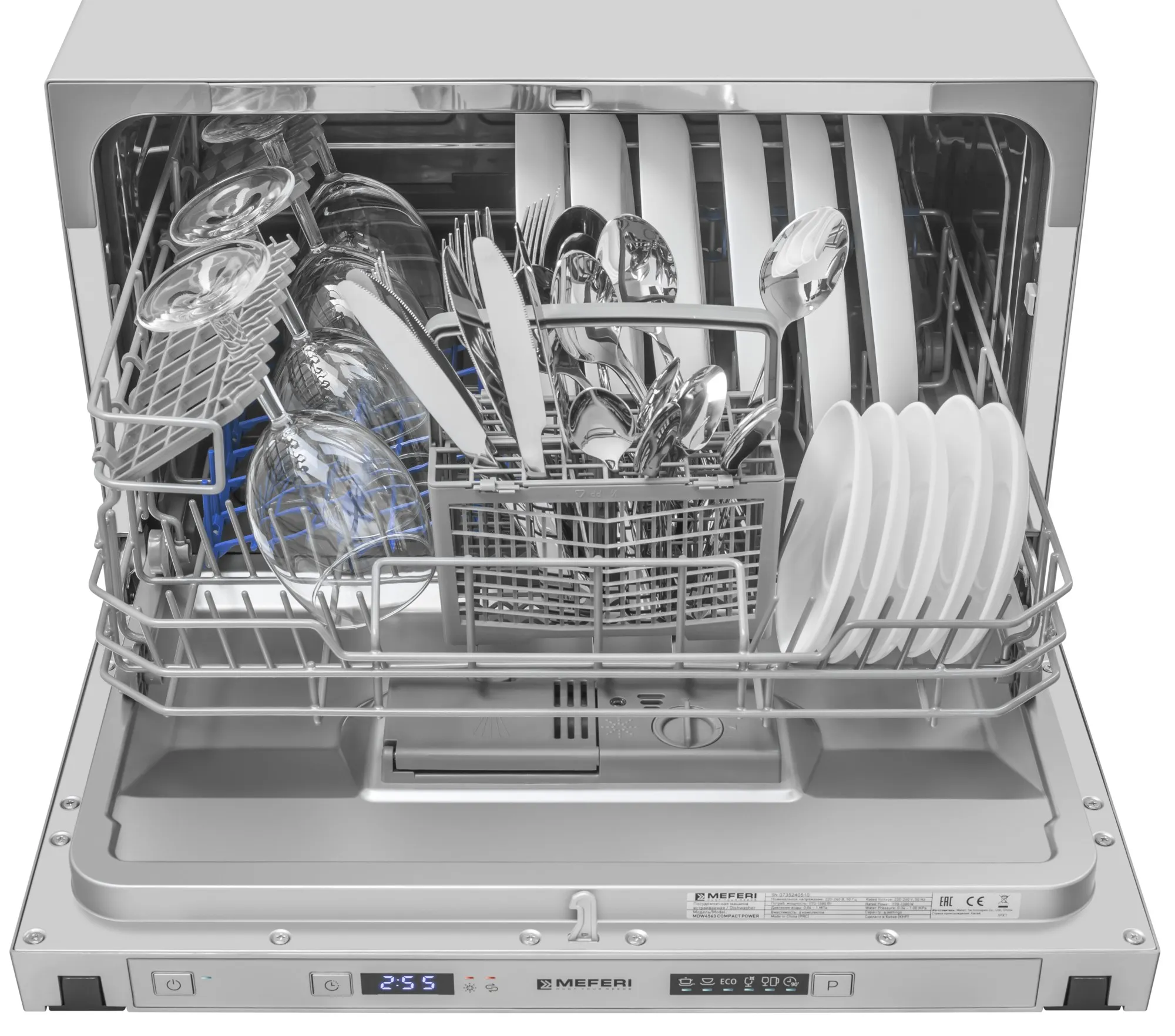 Посудомоечная машина MEFERI Серебристый MDW4563 COMPACT POWER