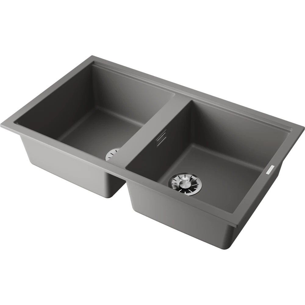 Мойка OMOIKIRI Leningrad grey Kitagawa 86-2-GR