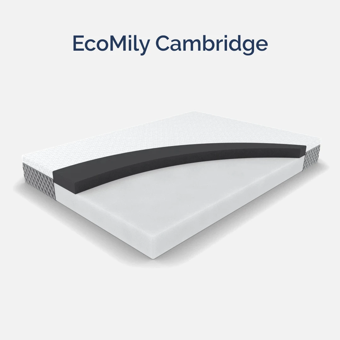 Матрас ортопедический полутораспальный 1400х2000х220 мм ECOMILY Белый Cambridge