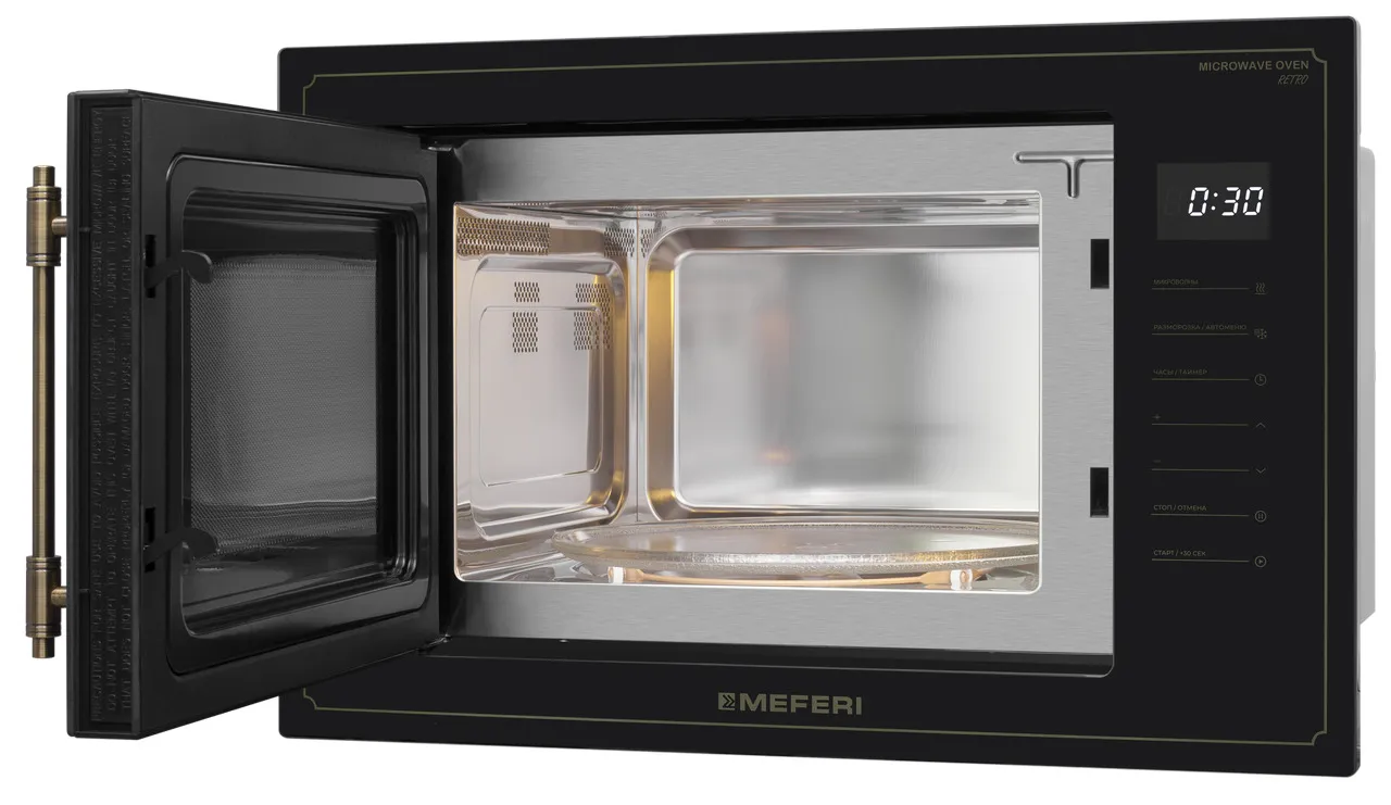 Микроволновая печь MEFERI Черный MMO6025BK RETRO