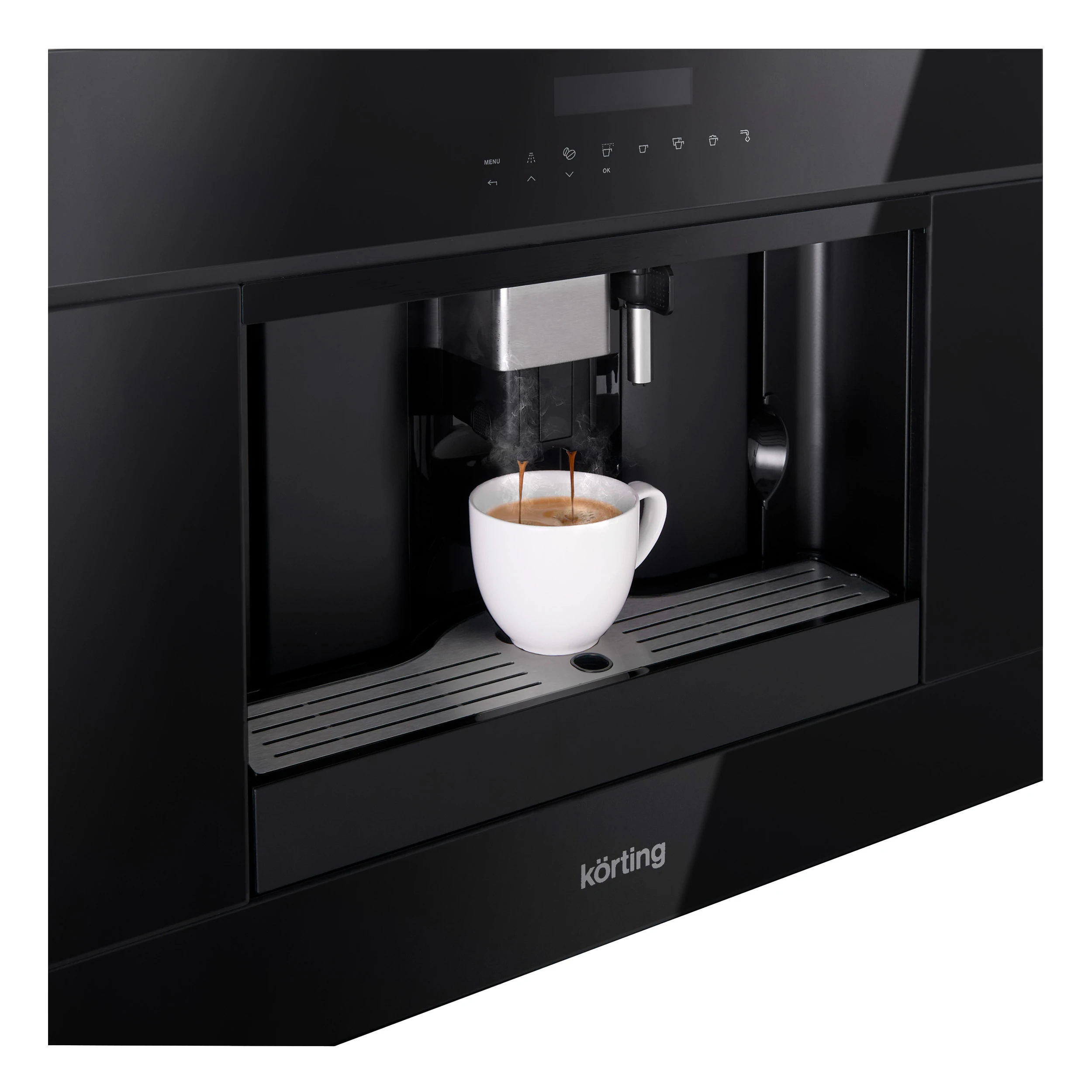 Кофемашина встраиваемая KORTING Черный KCM 9200 BG
