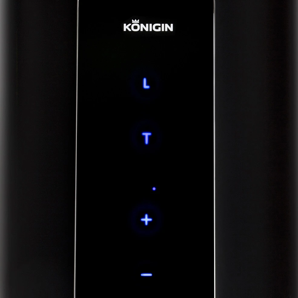 Вытяжка кухонная KONIGIN Черный Equilibrium W Black Glass